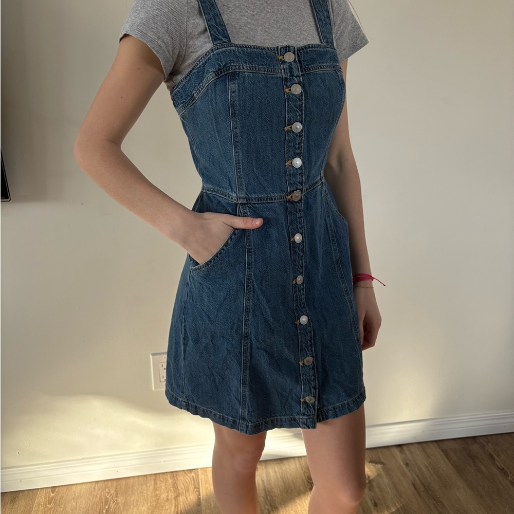 Levi's Blue Denim Mini Dress